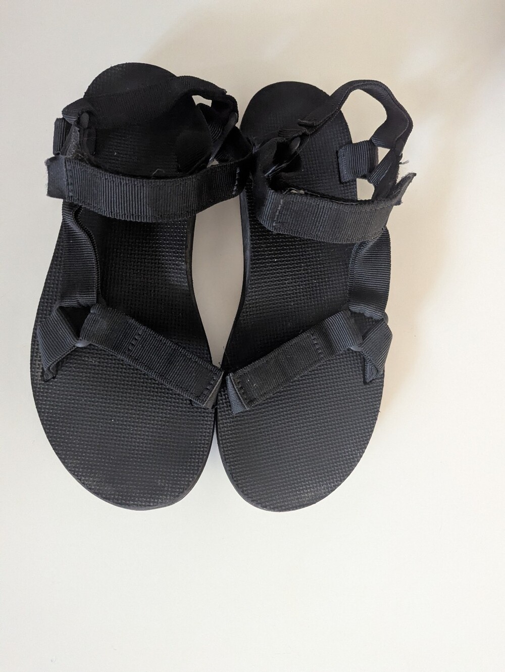 Black Minimalist Teva Sandals